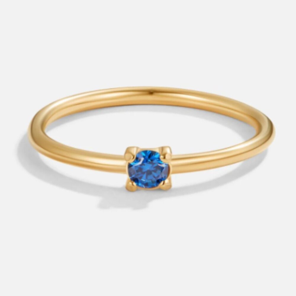 September Sapphire Ring. US size 8.